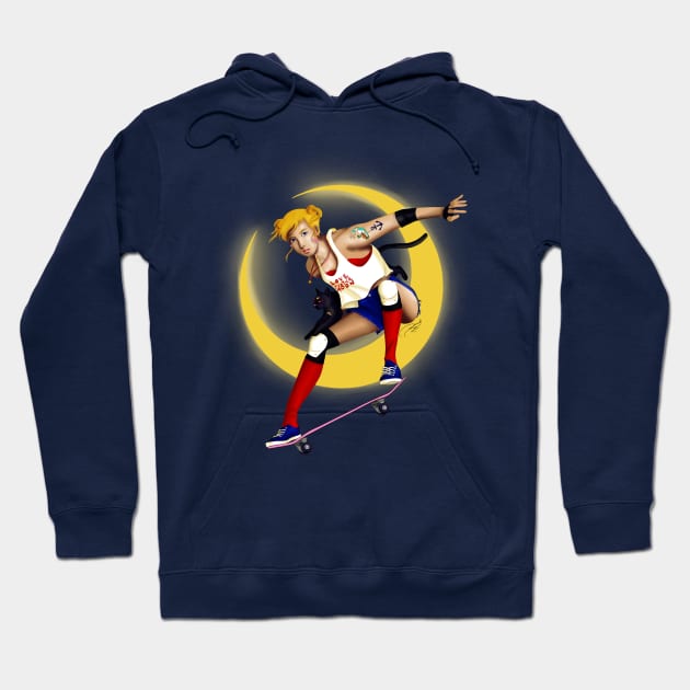 Hello Sailor Sk8 Hoodie by soletine